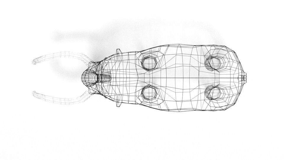Low Poly Cartoon Mammoth Low-poly 3D model_17