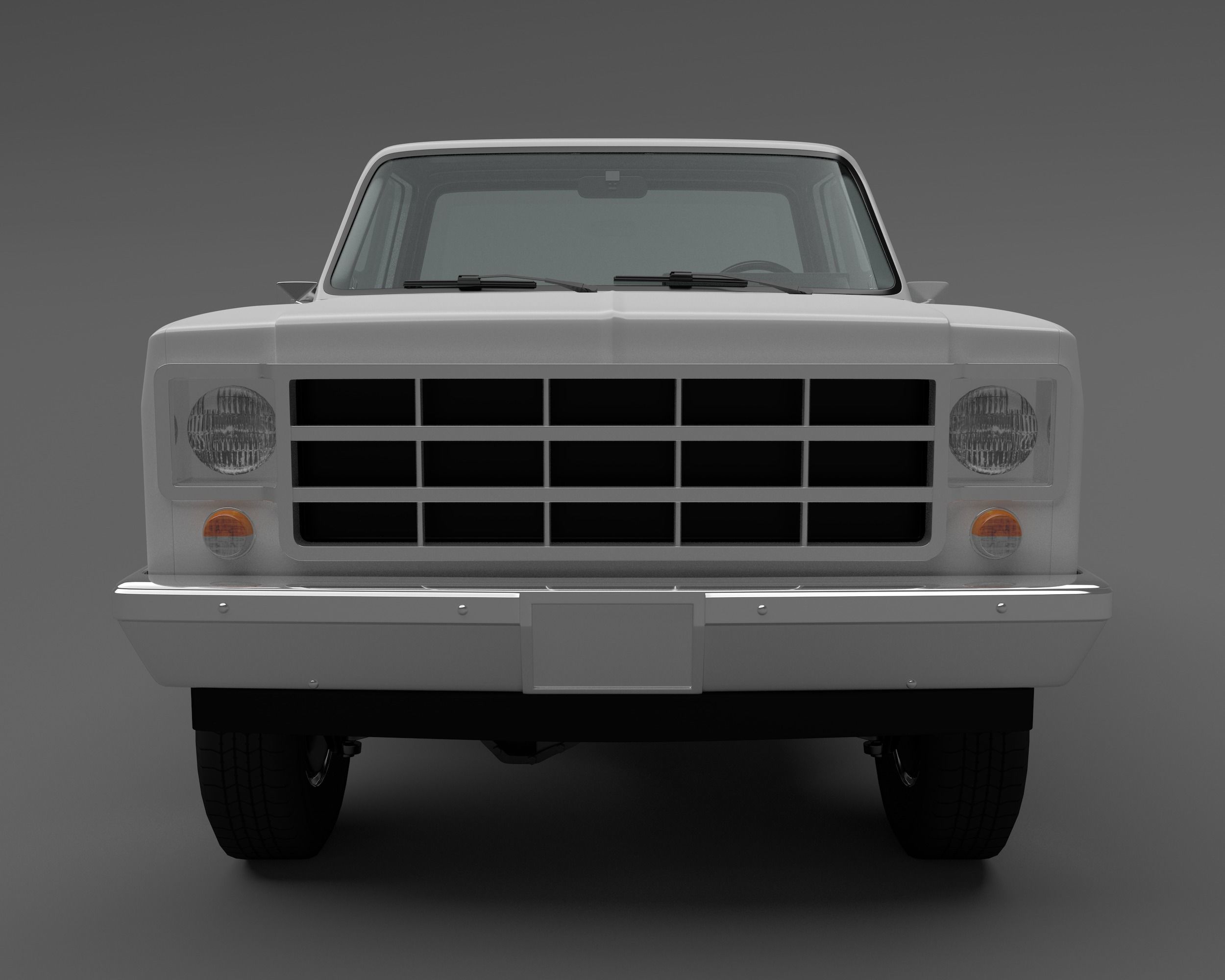 Pick-up 4 pickup truck 3D model_6