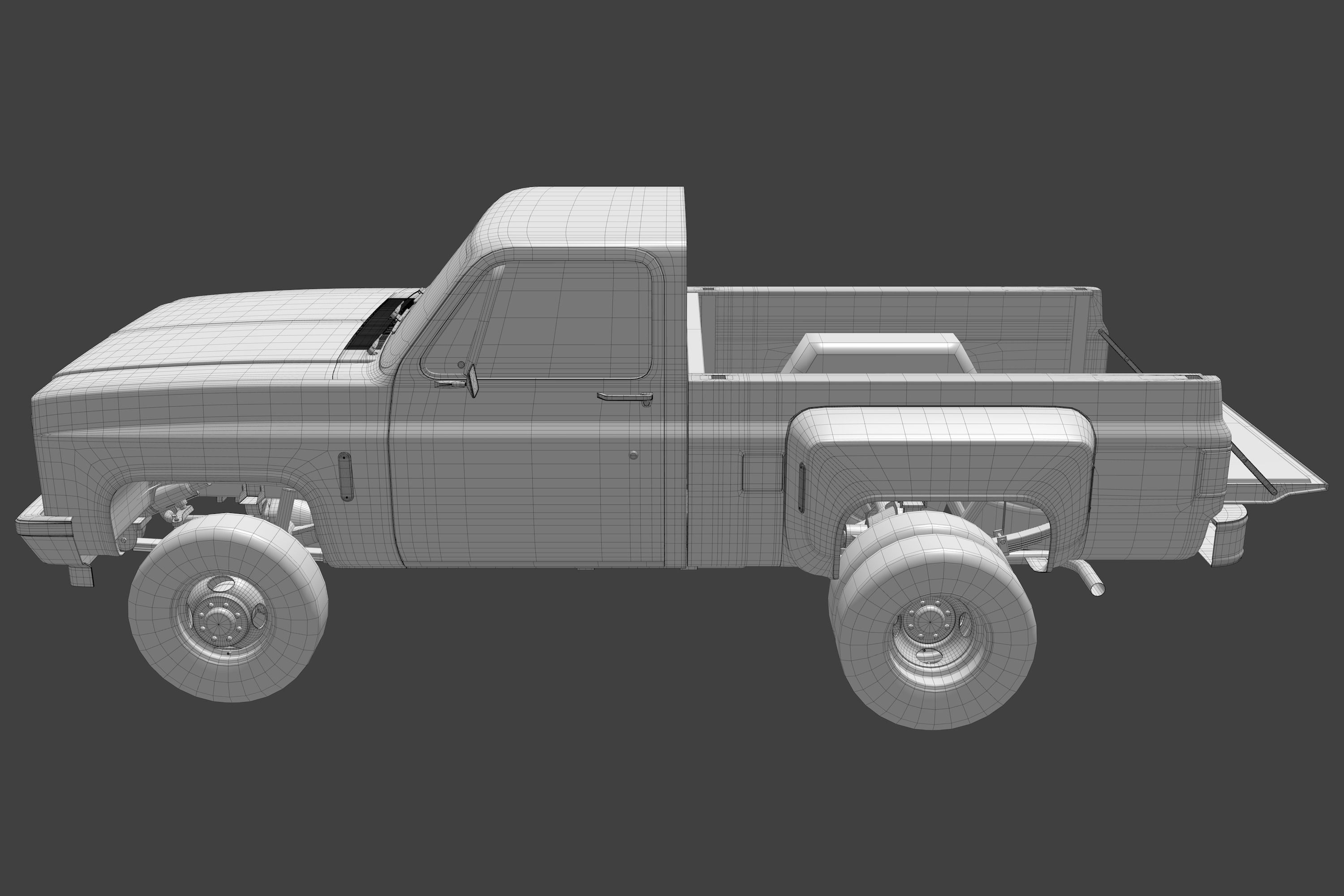 Pick-up 4 pickup truck 3D model_7