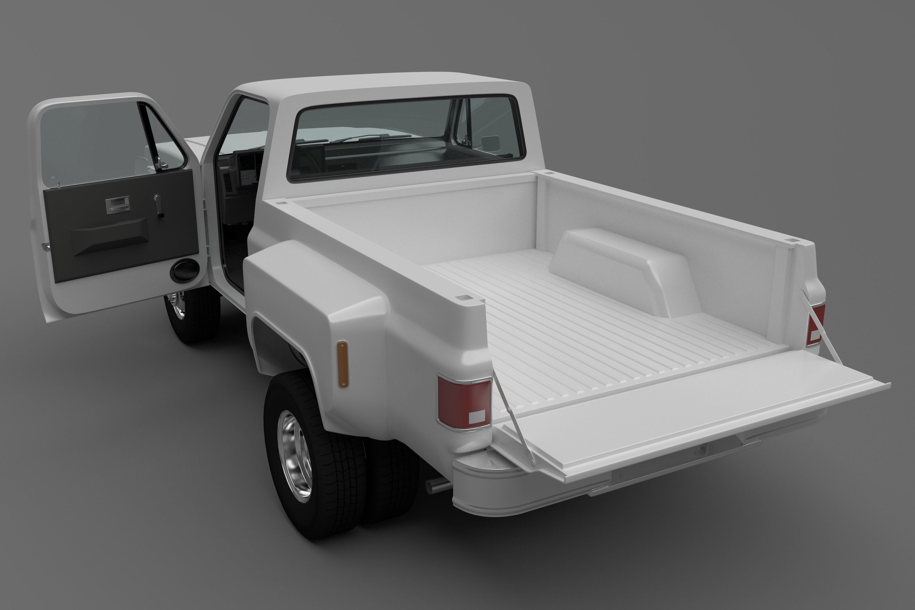 Pick-up 4 pickup truck 3D model_3