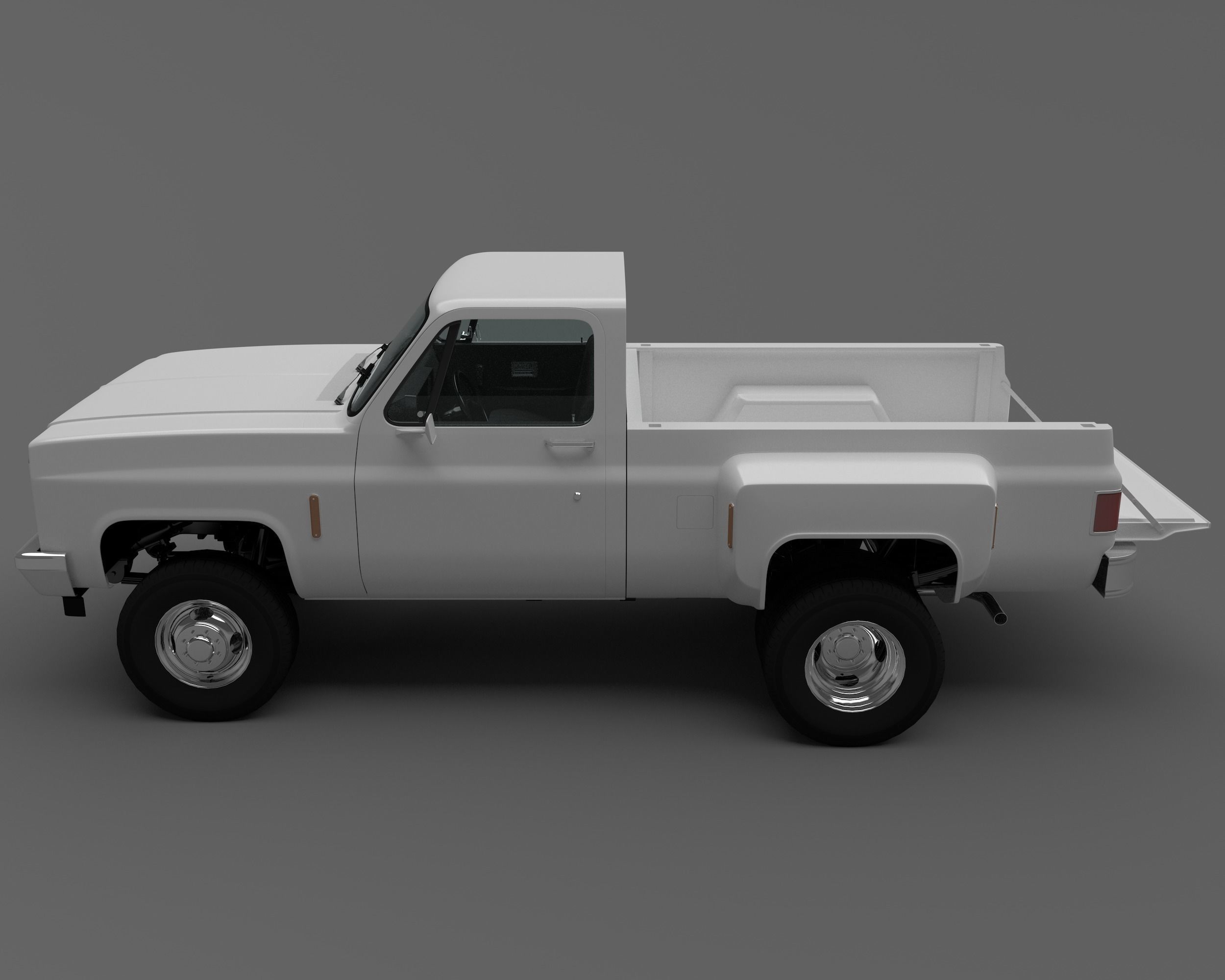 Pick-up 4 pickup truck 3D model_1