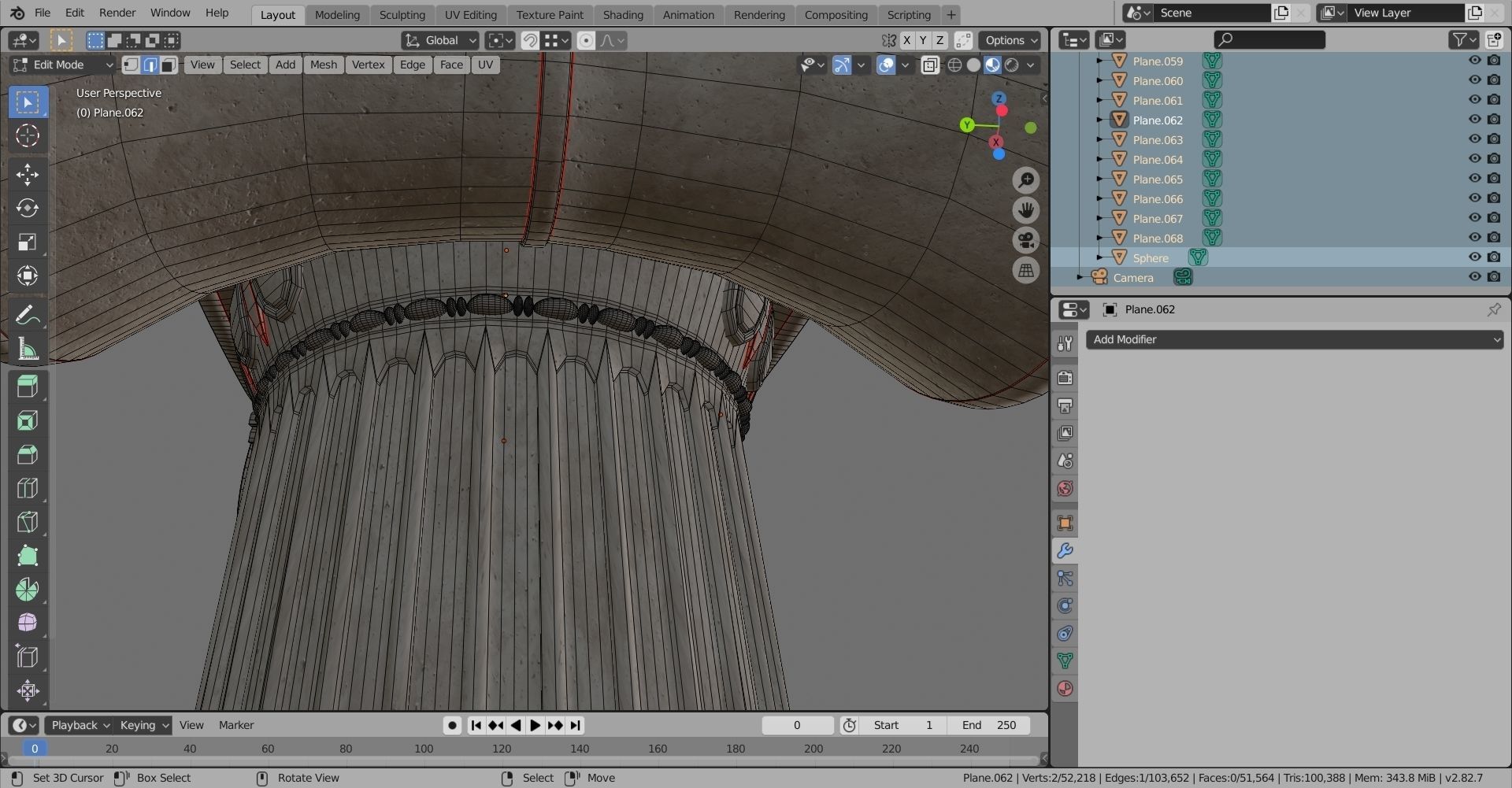 Ionic column 3D model_19