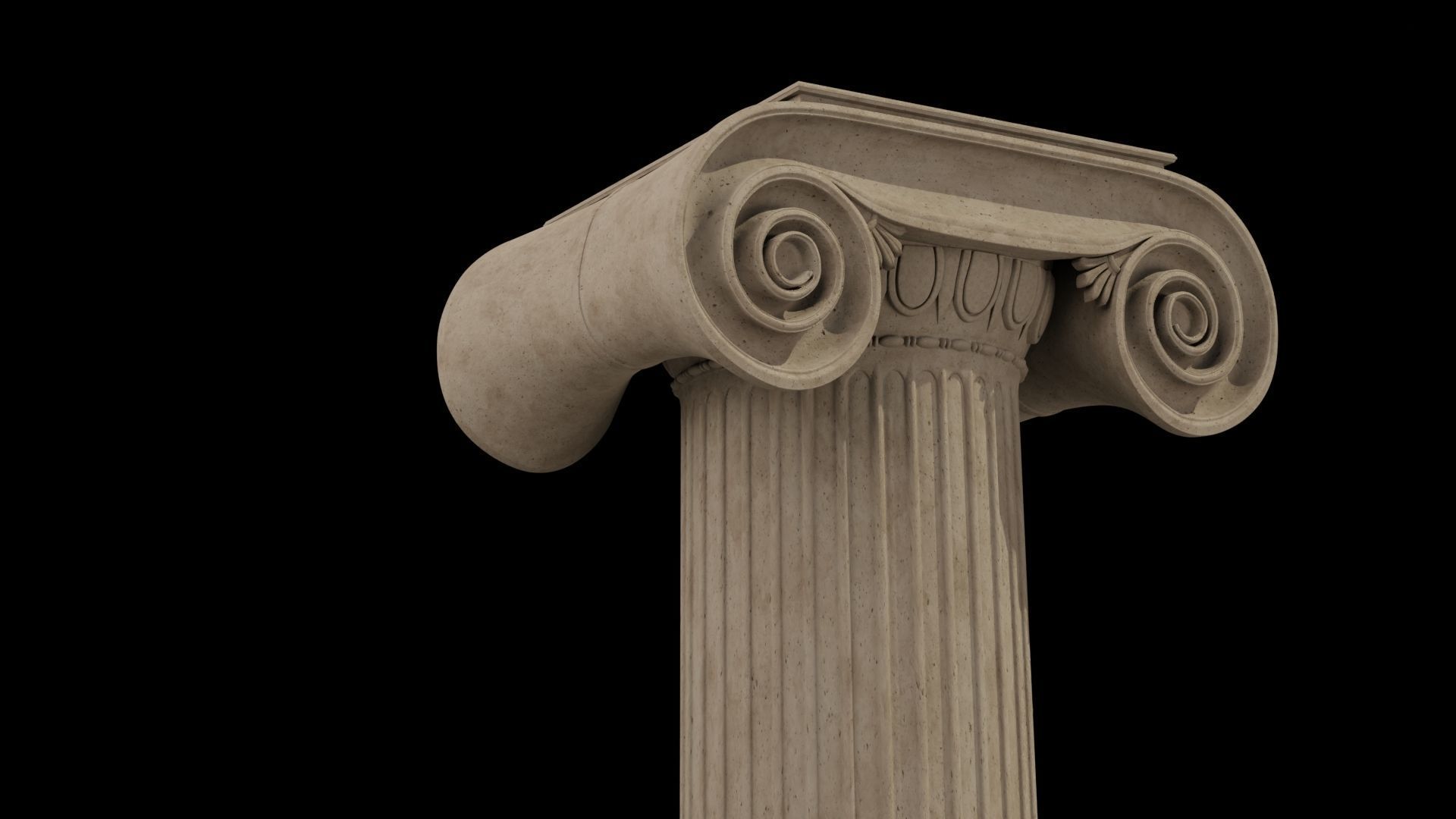 Ionic column 3D model_4