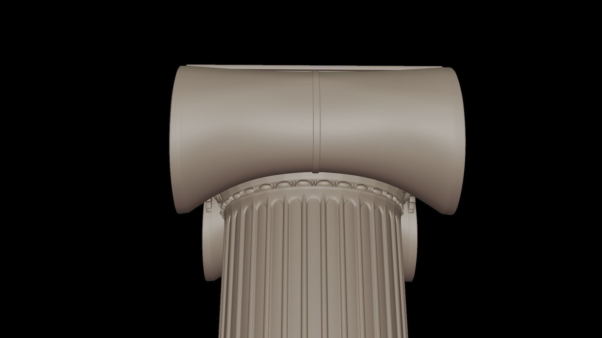 Ionic column 3D model_11