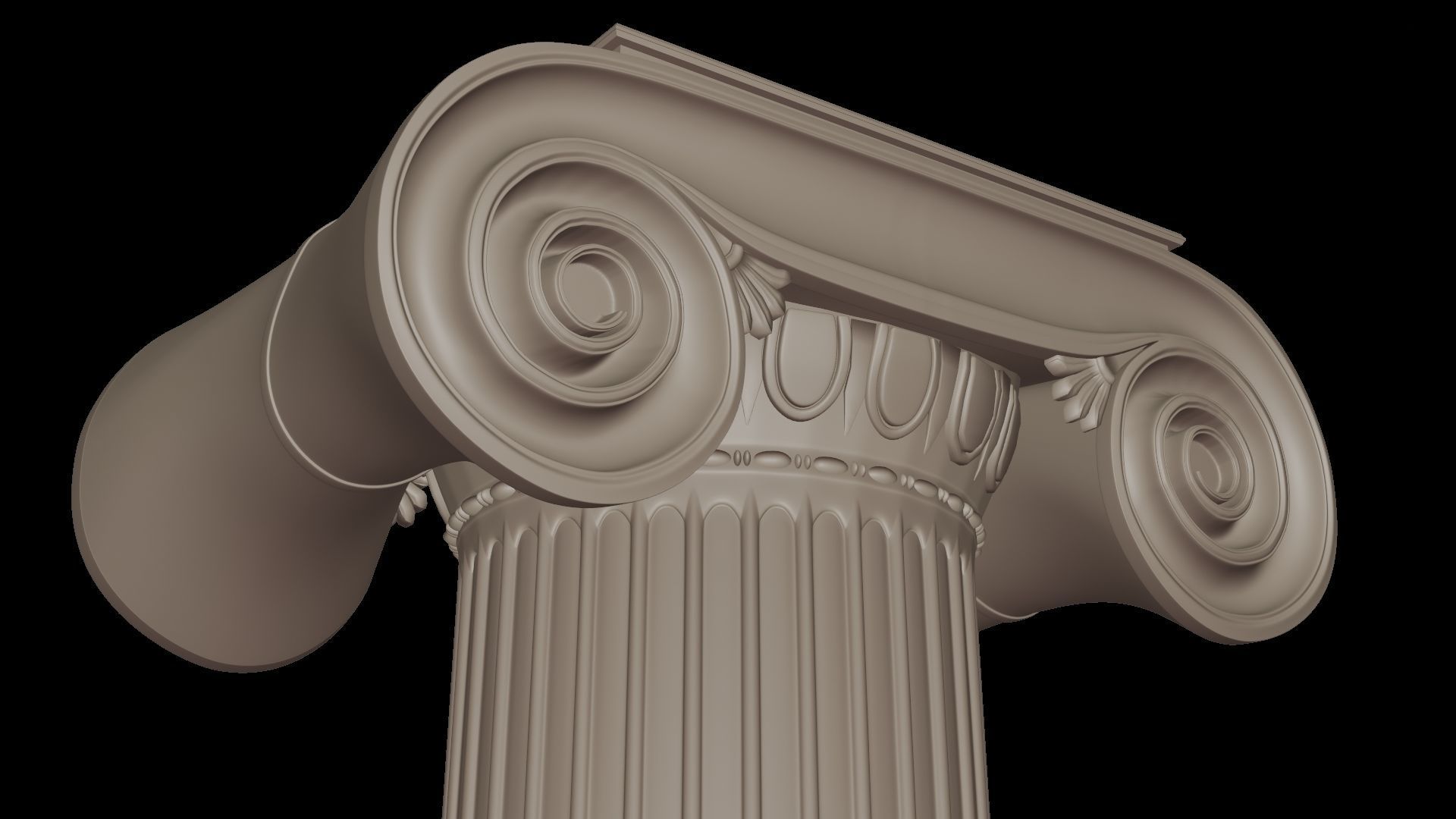 Ionic column 3D model_12