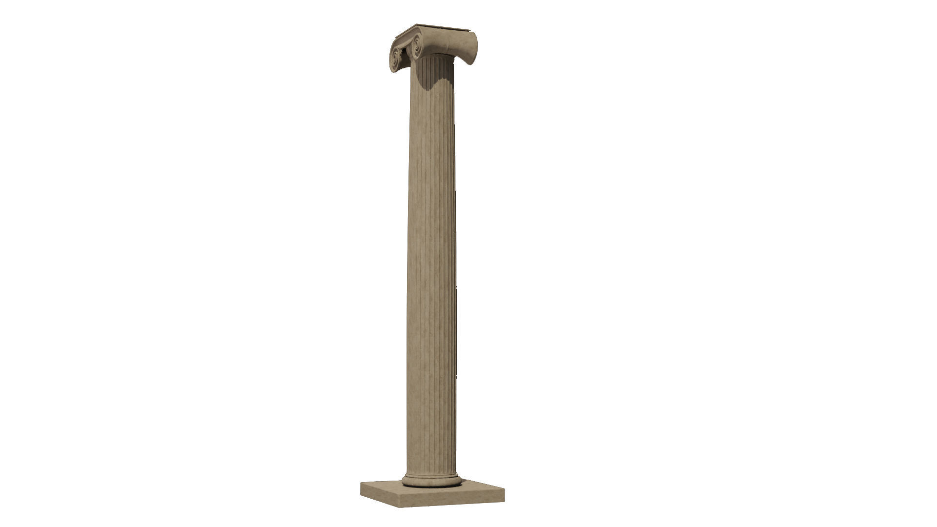 Ionic column 3D model_9