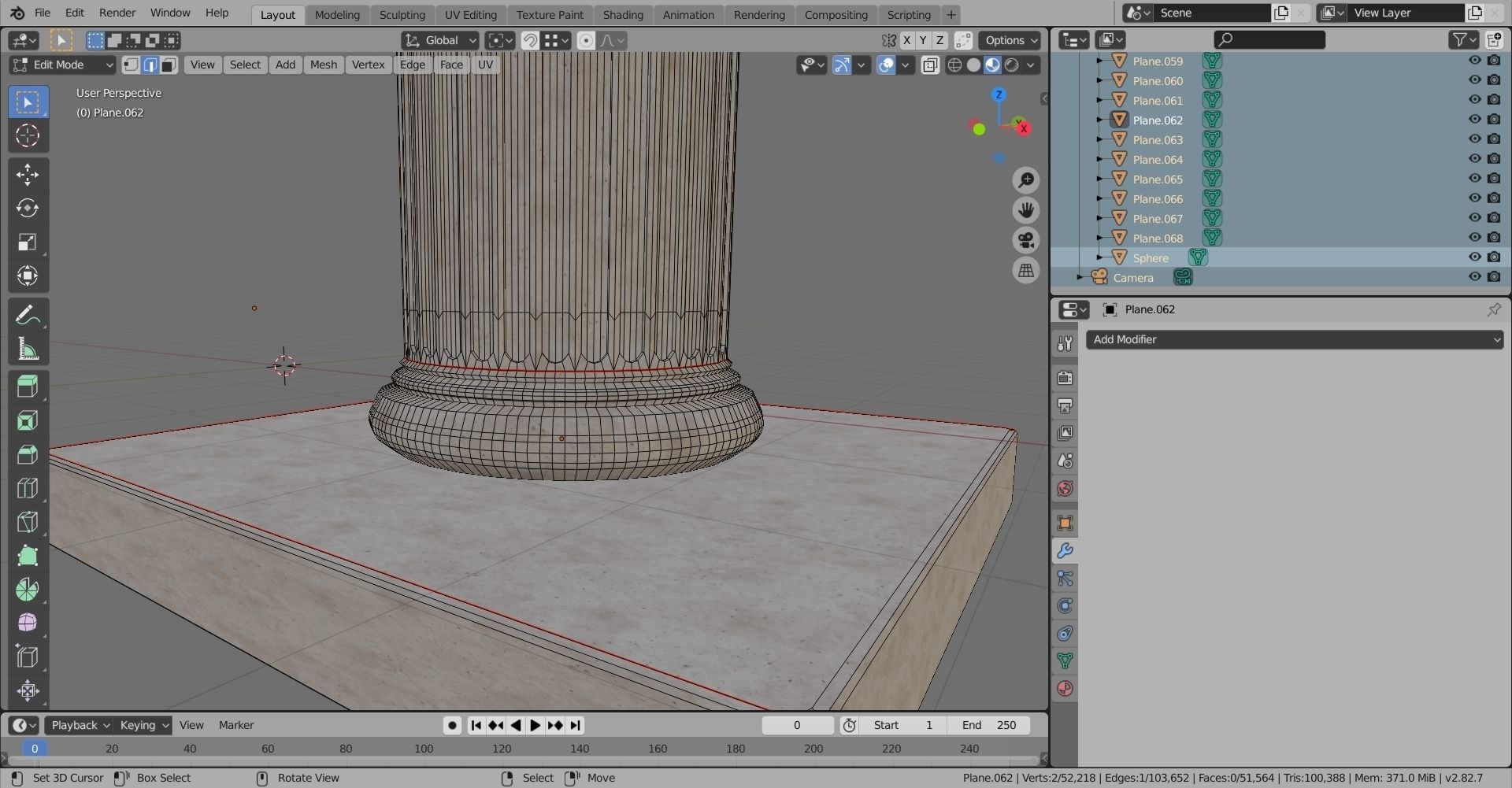 Ionic column 3D model_21