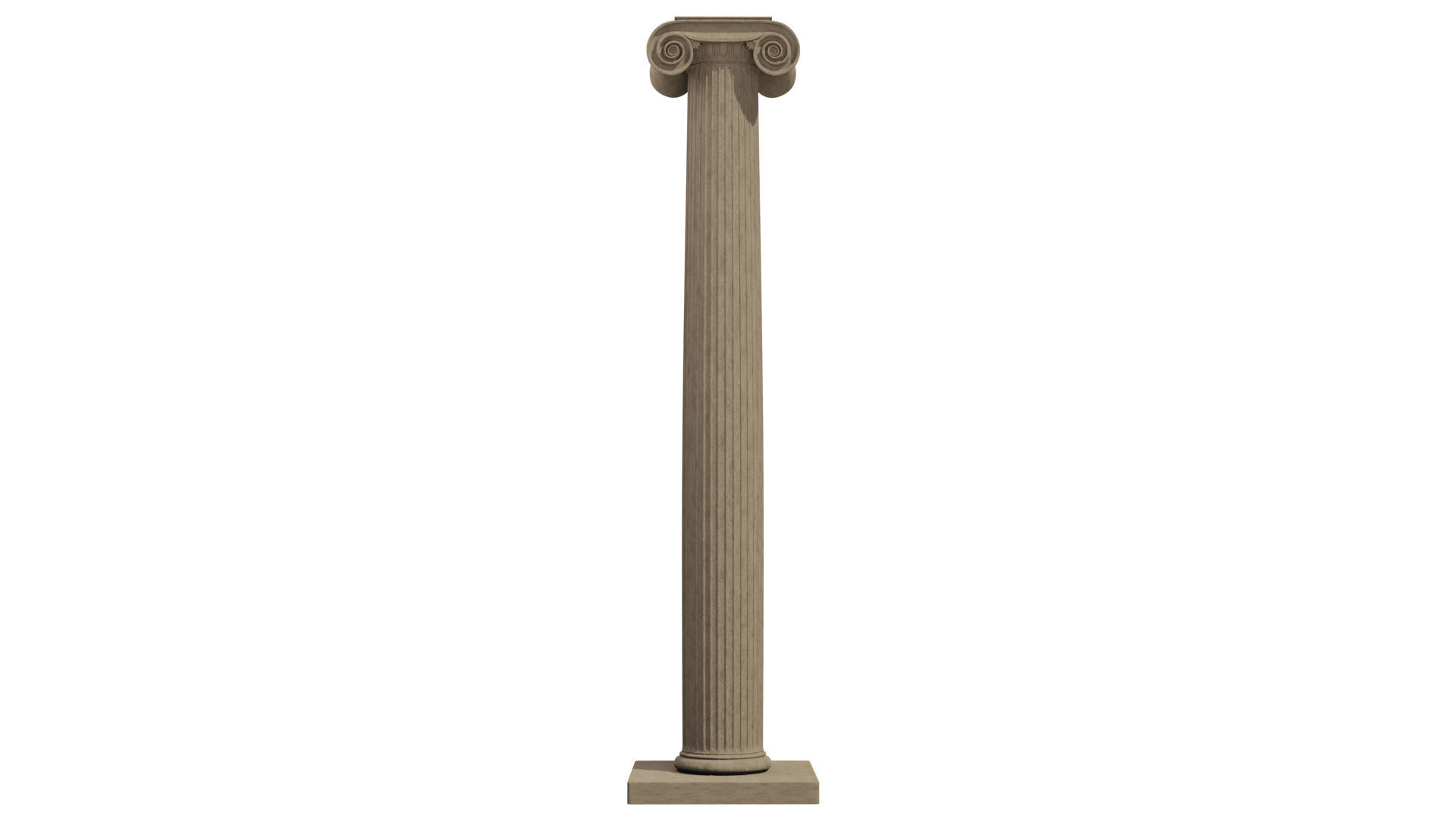 Ionic column 3D model_7