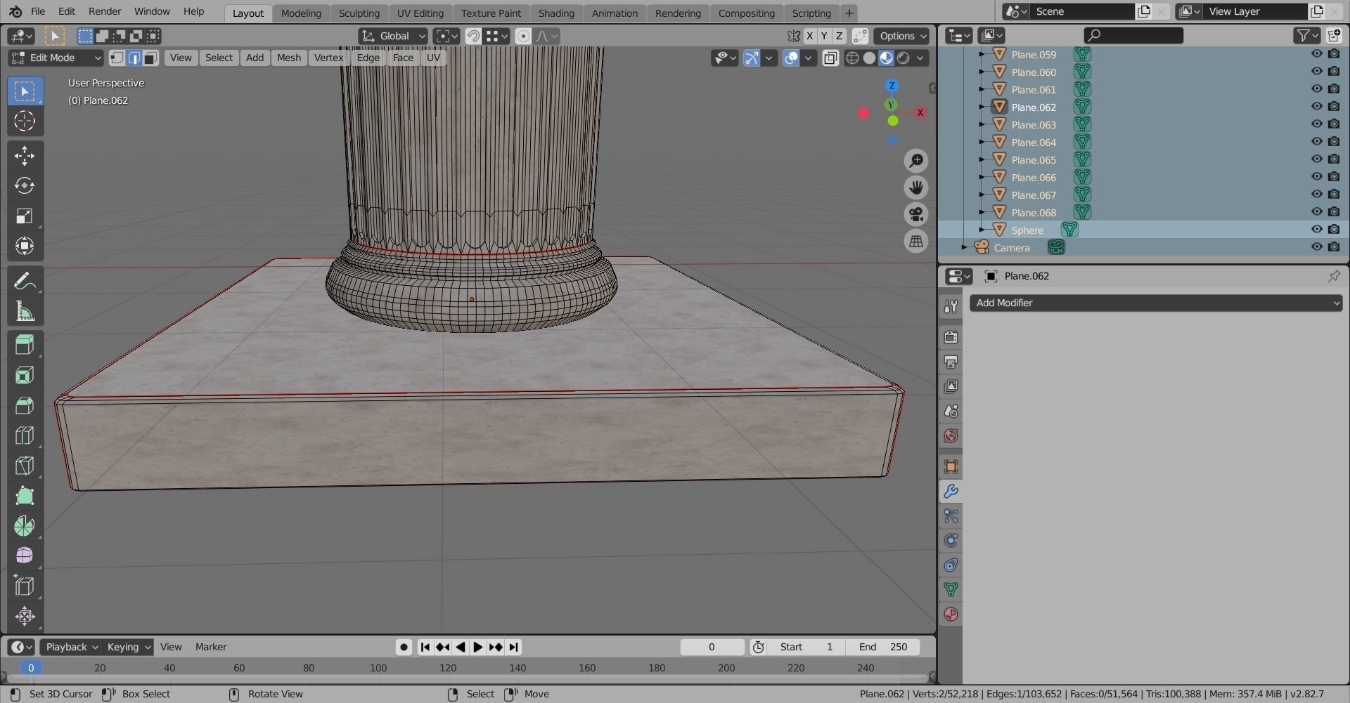 Ionic column 3D model_20