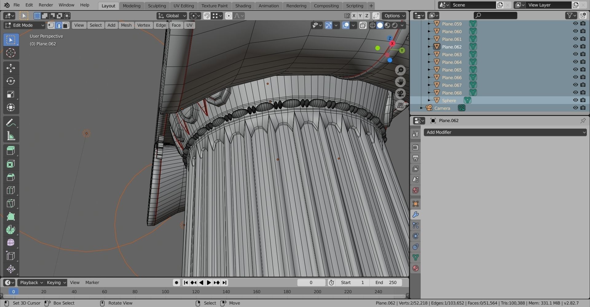 Ionic column 3D model_16