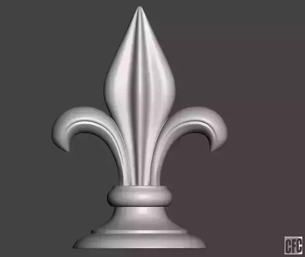 WoodCarving Finial - 3d model for CNC - FinialCFC03 3D print model