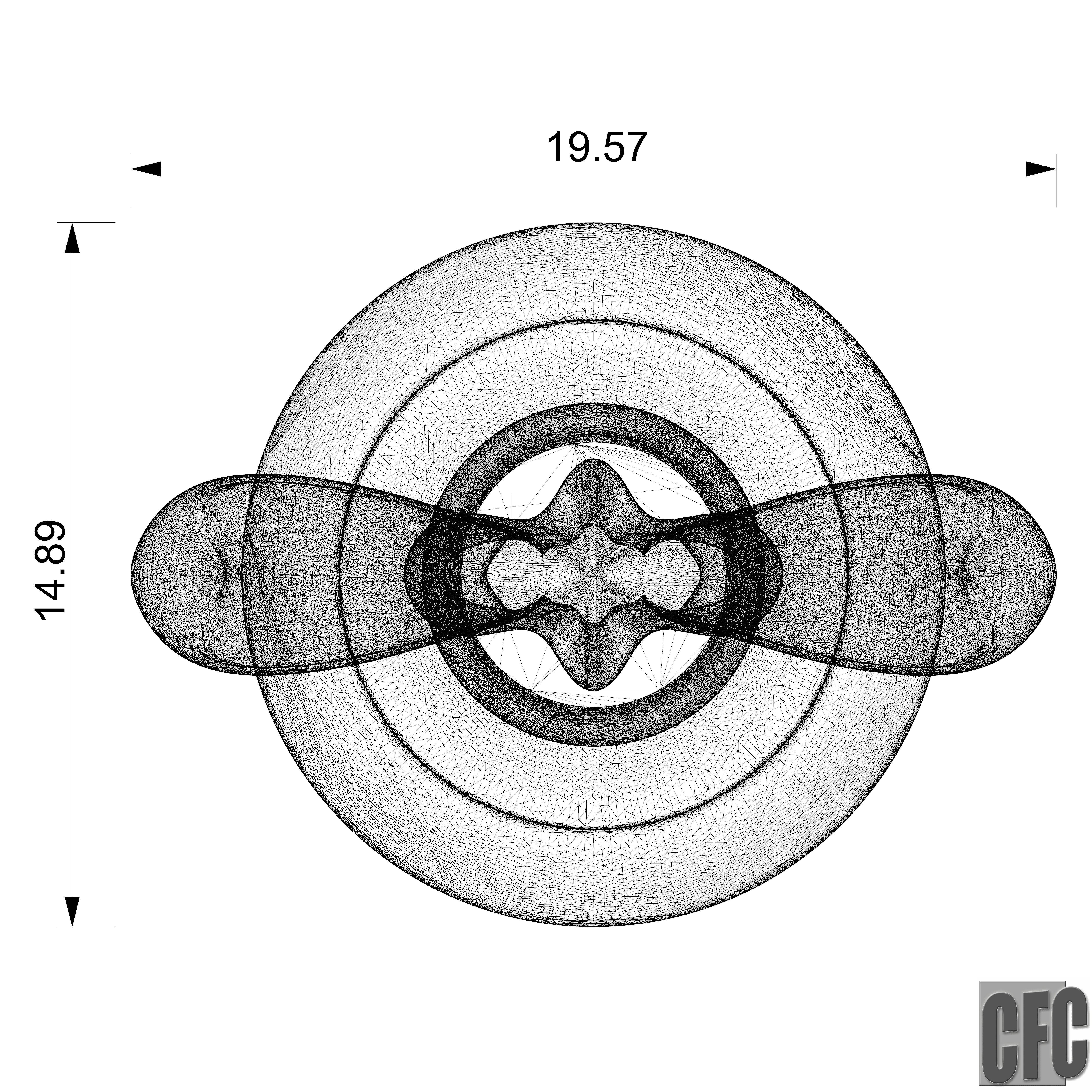 WoodCarving Finial - 3d model for CNC - FinialCFC03 3D print model_12