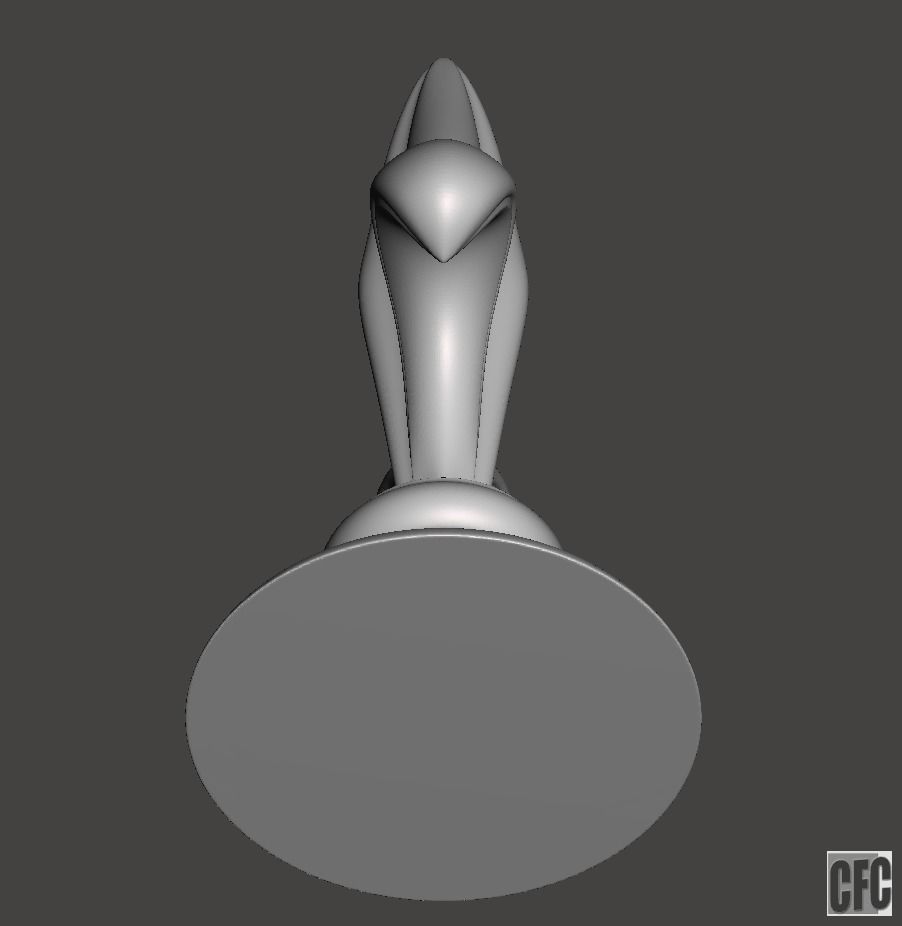 WoodCarving Finial - 3d model for CNC - FinialCFC03 3D print model_6
