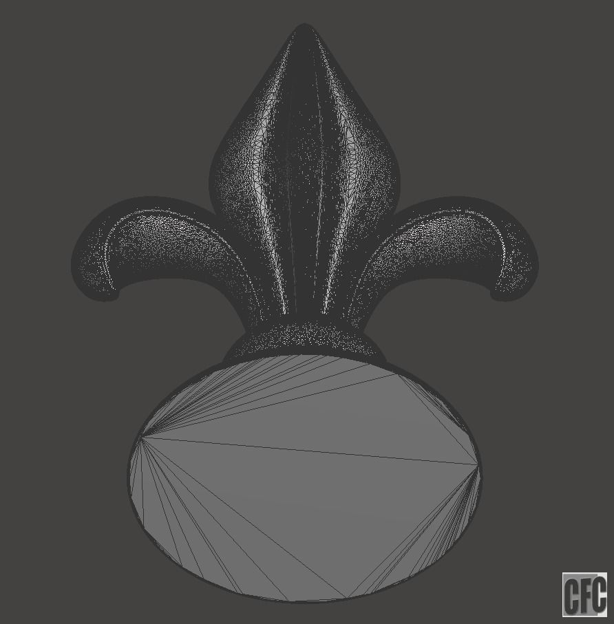 WoodCarving Finial - 3d model for CNC - FinialCFC03 3D print model_11