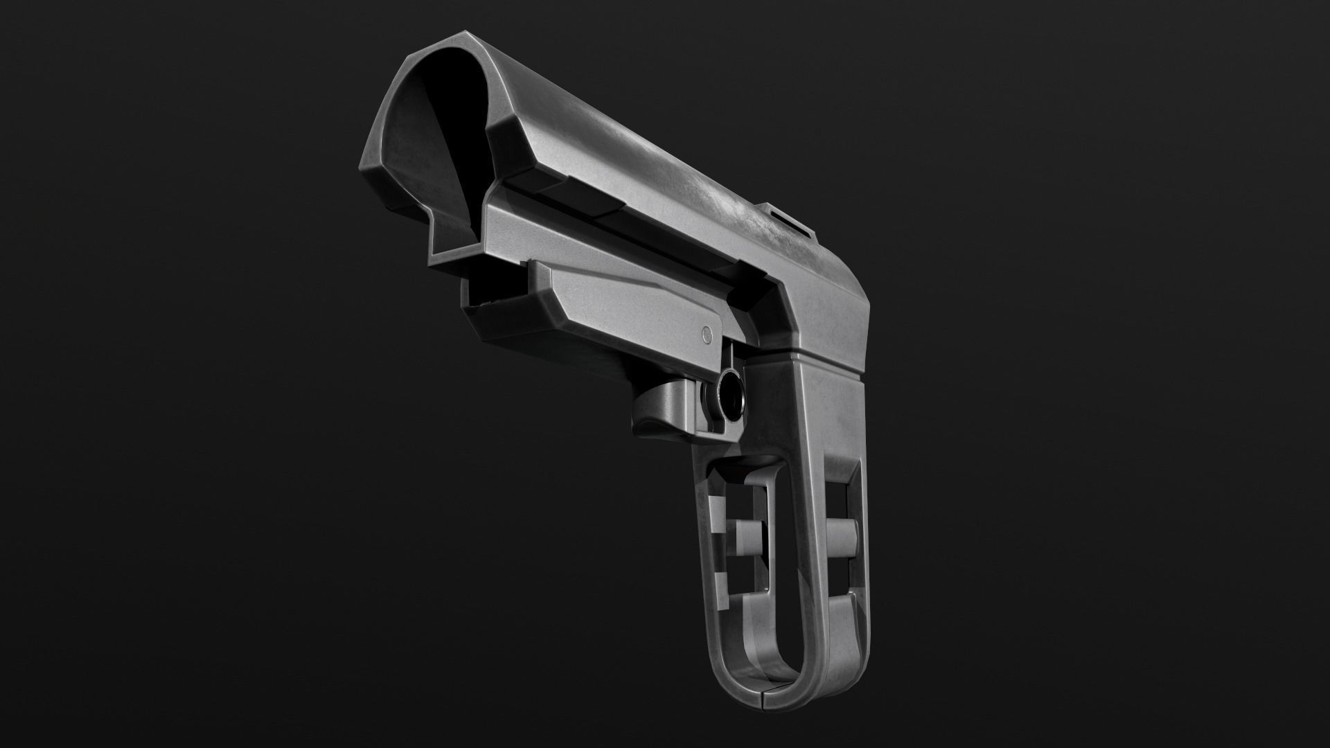 SB Tactical SBA3 AR15 Pistol Stabilizing Brace Low-poly 3D model_13