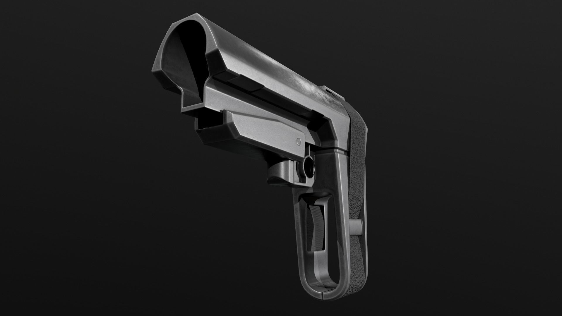 SB Tactical SBA3 AR15 Pistol Stabilizing Brace Low-poly 3D model_12