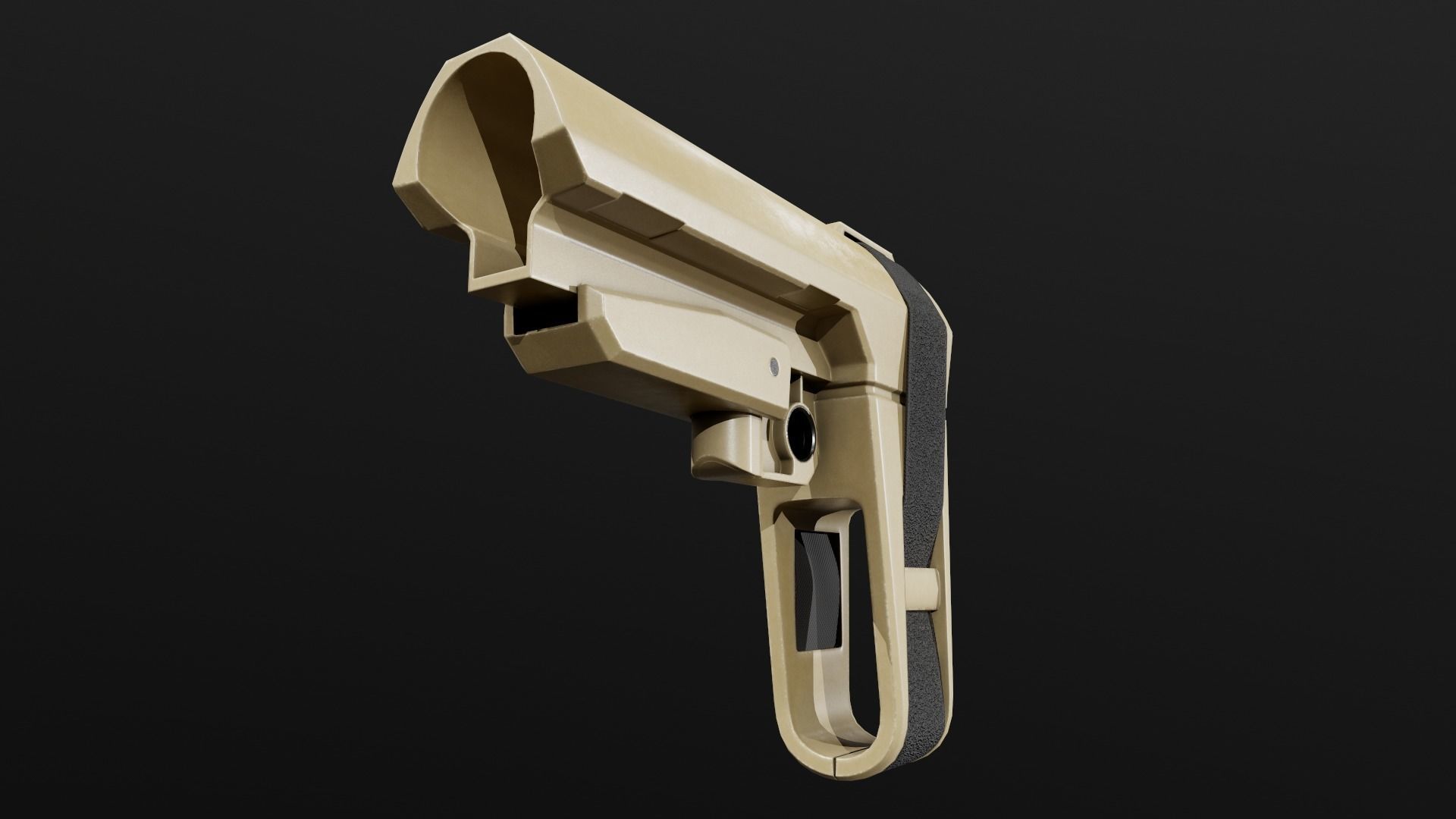 SB Tactical SBA3 AR15 Pistol Stabilizing Brace Low-poly 3D model_14