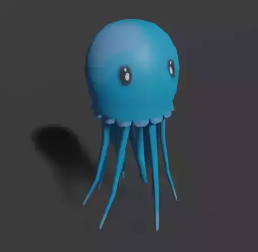Cute low poly Jellyfish