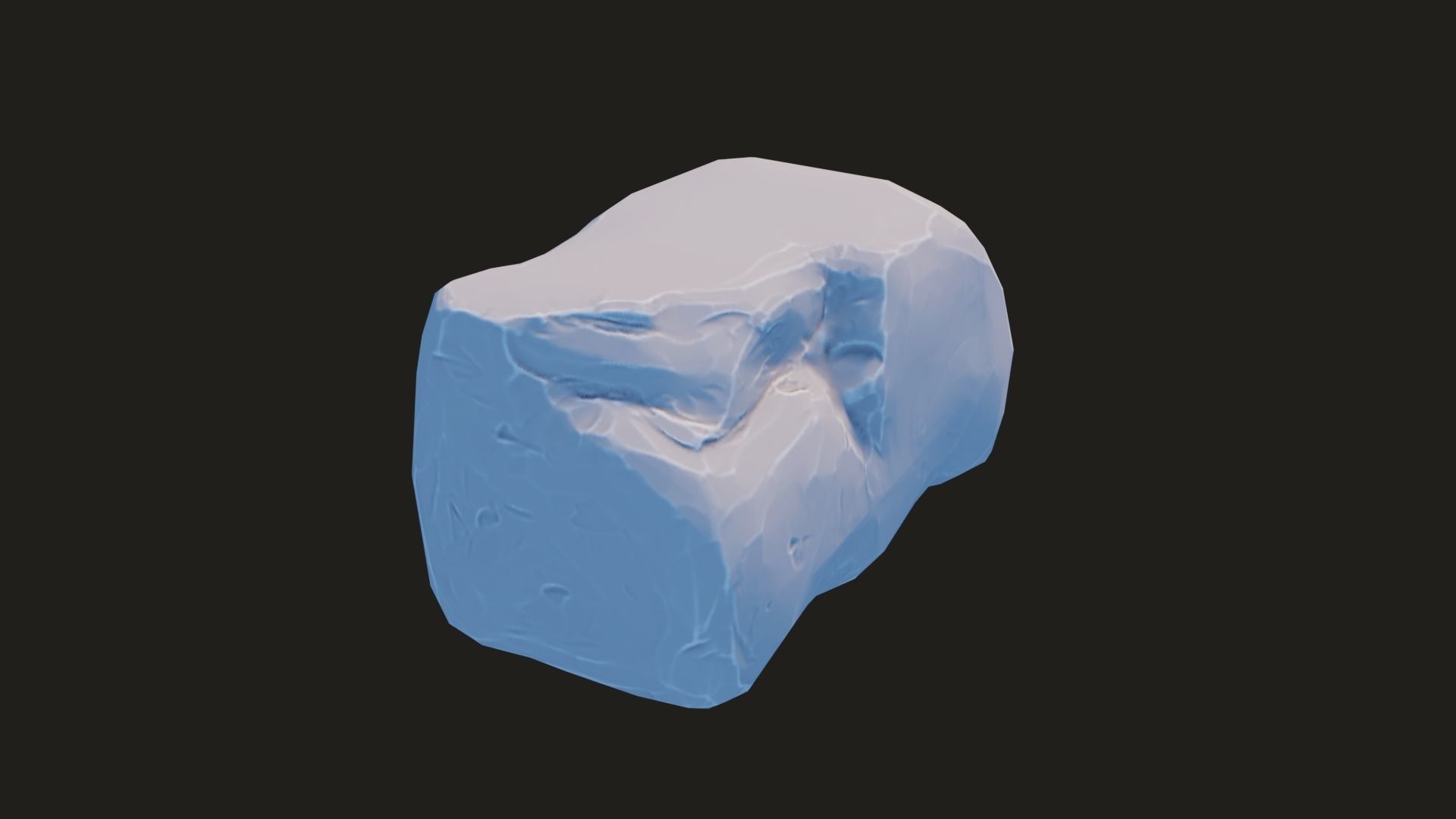 Stylized Rock Pack  16 Rocks game ready Low-poly 3D model_47