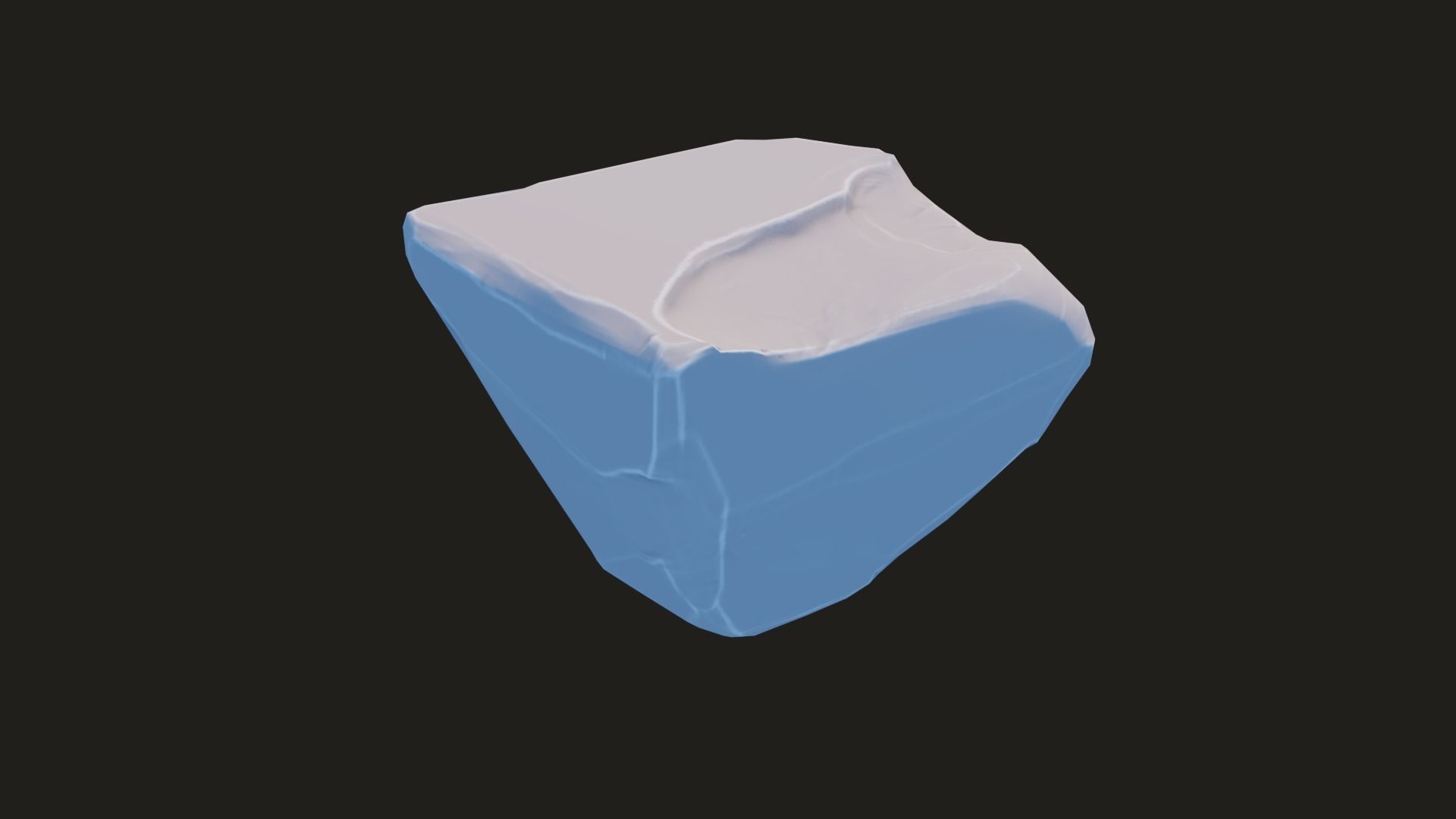 Stylized Rock Pack  16 Rocks game ready Low-poly 3D model_60