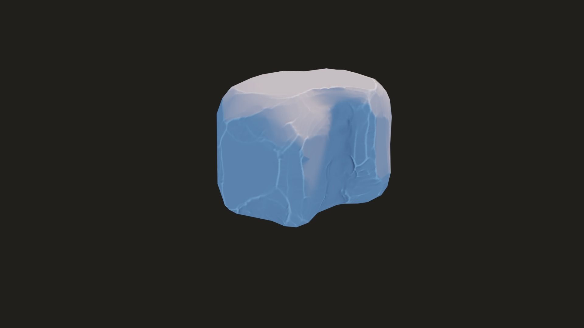 Stylized Rock Pack  16 Rocks game ready Low-poly 3D model_93