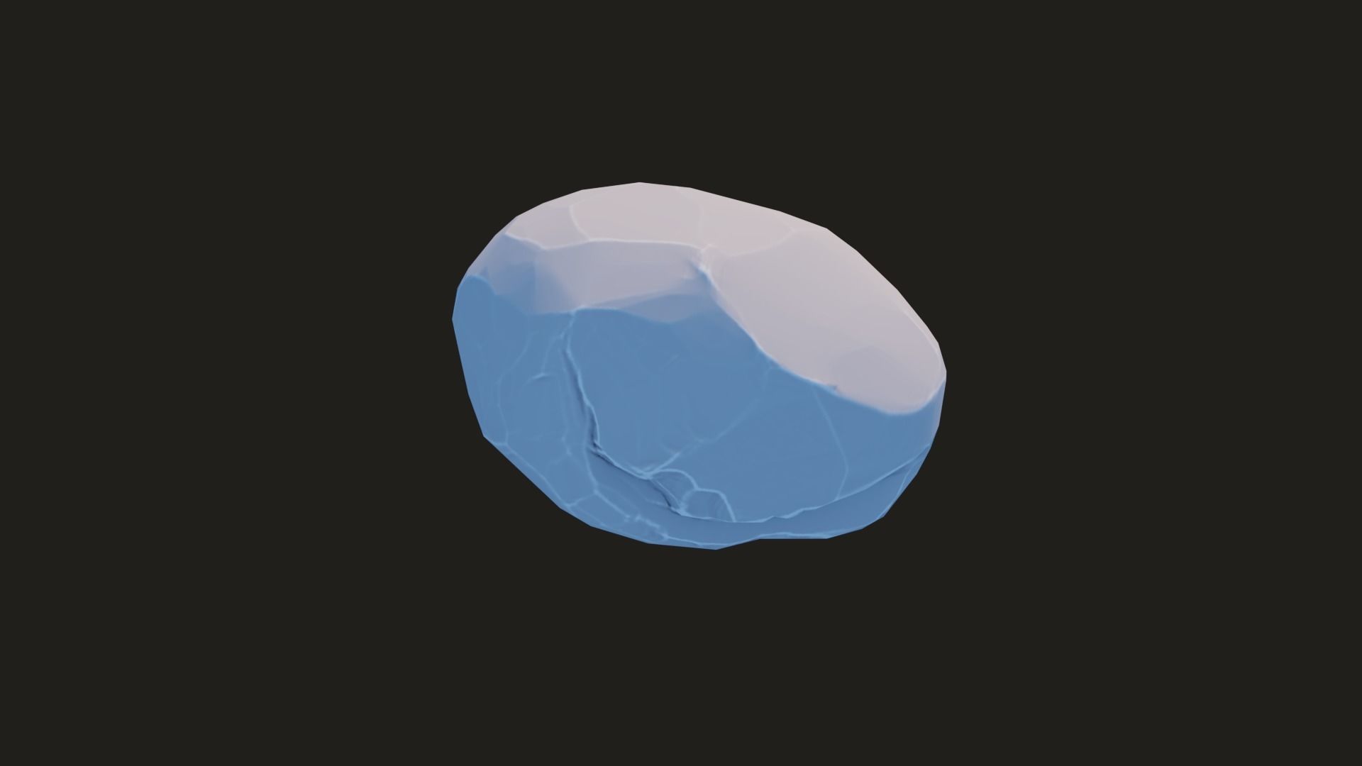 Stylized Rock Pack  16 Rocks game ready Low-poly 3D model_13