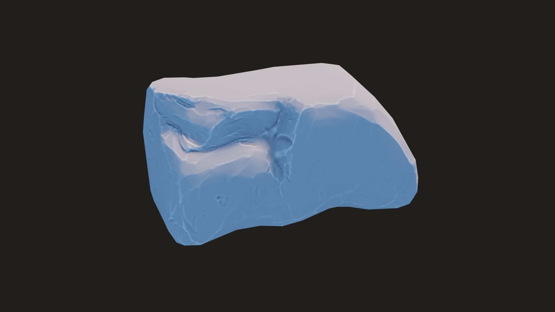 Stylized Rock Pack  16 Rocks game ready Low-poly 3D model_52