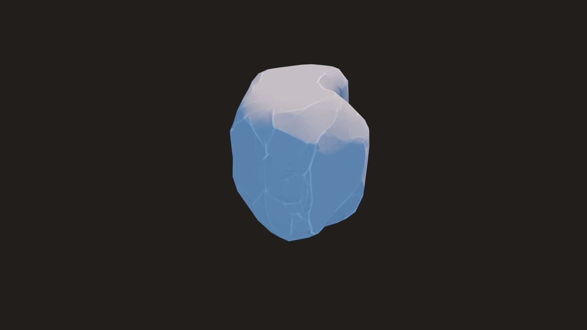 Stylized Rock Pack  16 Rocks game ready Low-poly 3D model_88