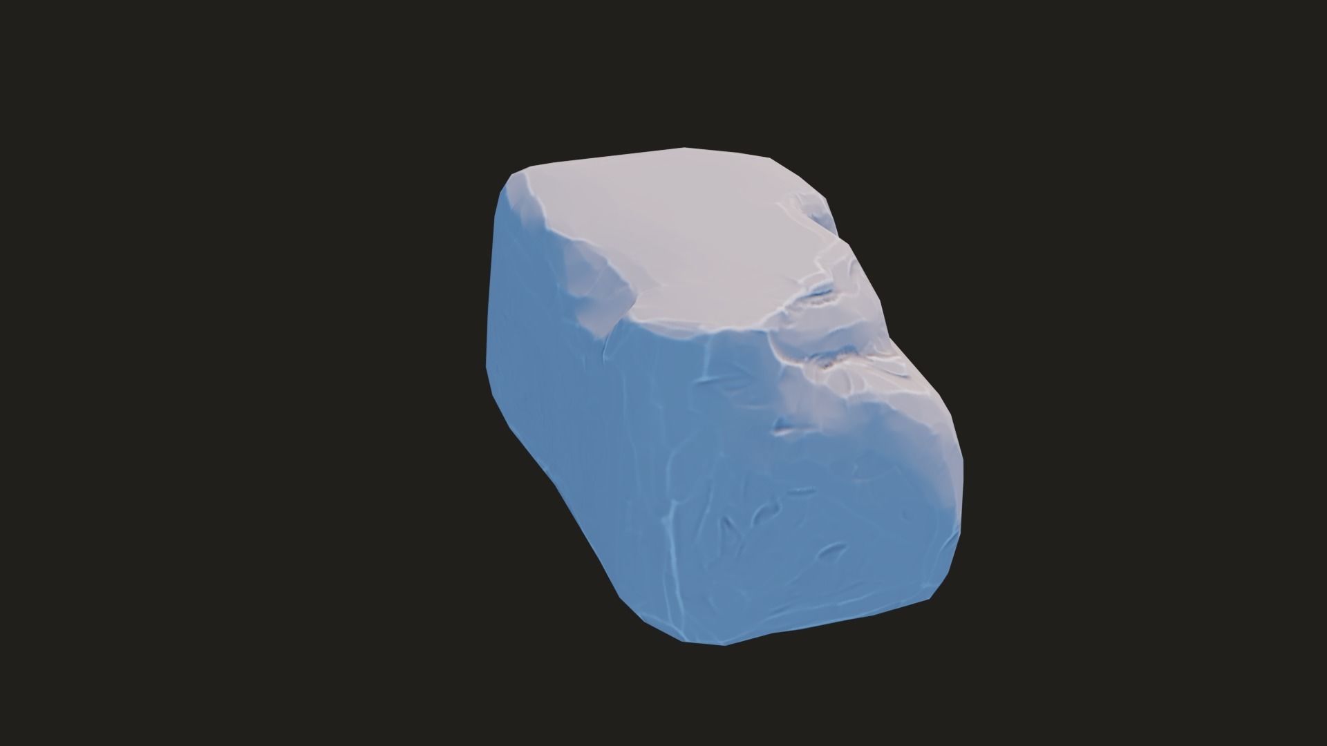 Stylized Rock Pack  16 Rocks game ready Low-poly 3D model_48