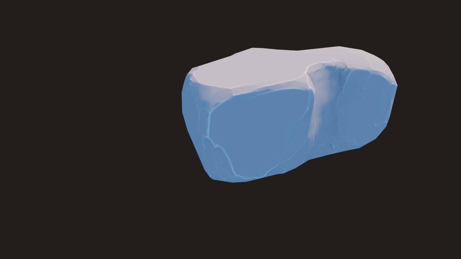 Stylized Rock Pack  16 Rocks game ready Low-poly 3D model_83