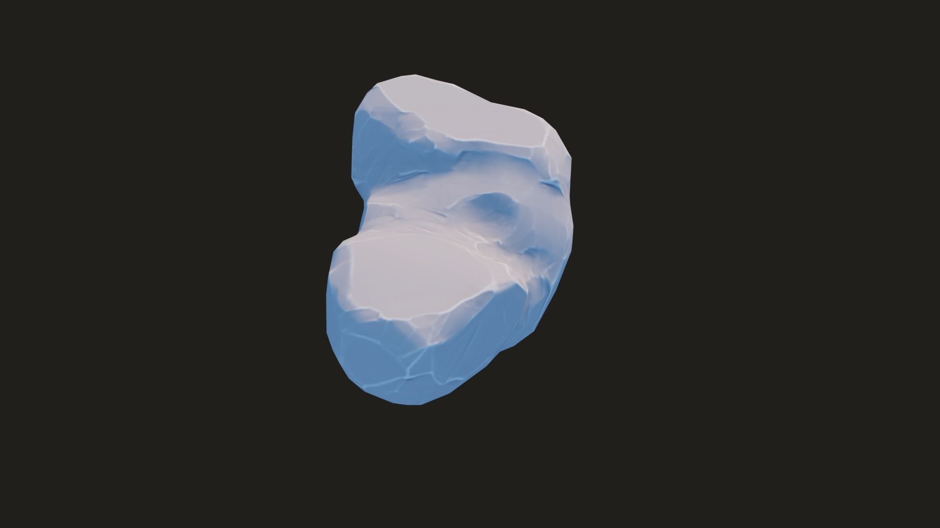 Stylized Rock Pack  16 Rocks game ready Low-poly 3D model_79