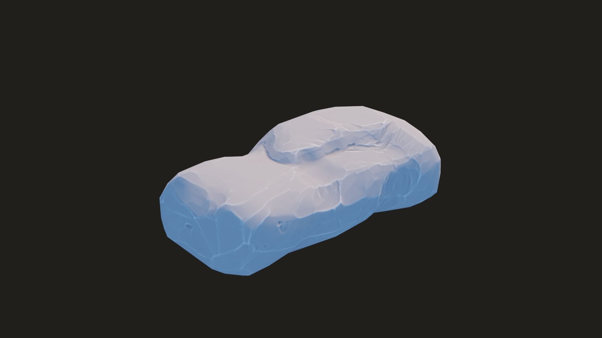 Stylized Rock Pack  16 Rocks game ready Low-poly 3D model_39