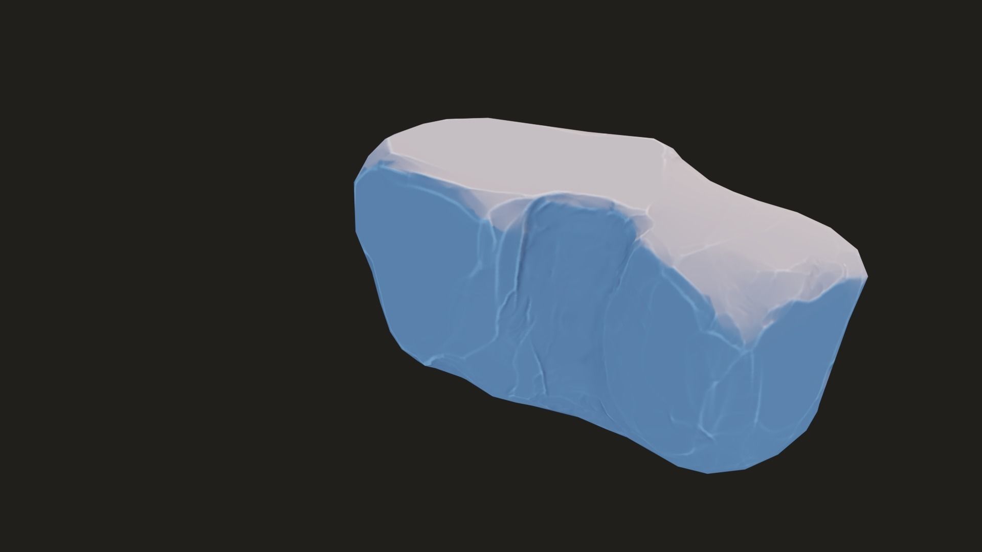 Stylized Rock Pack  16 Rocks game ready Low-poly 3D model_81