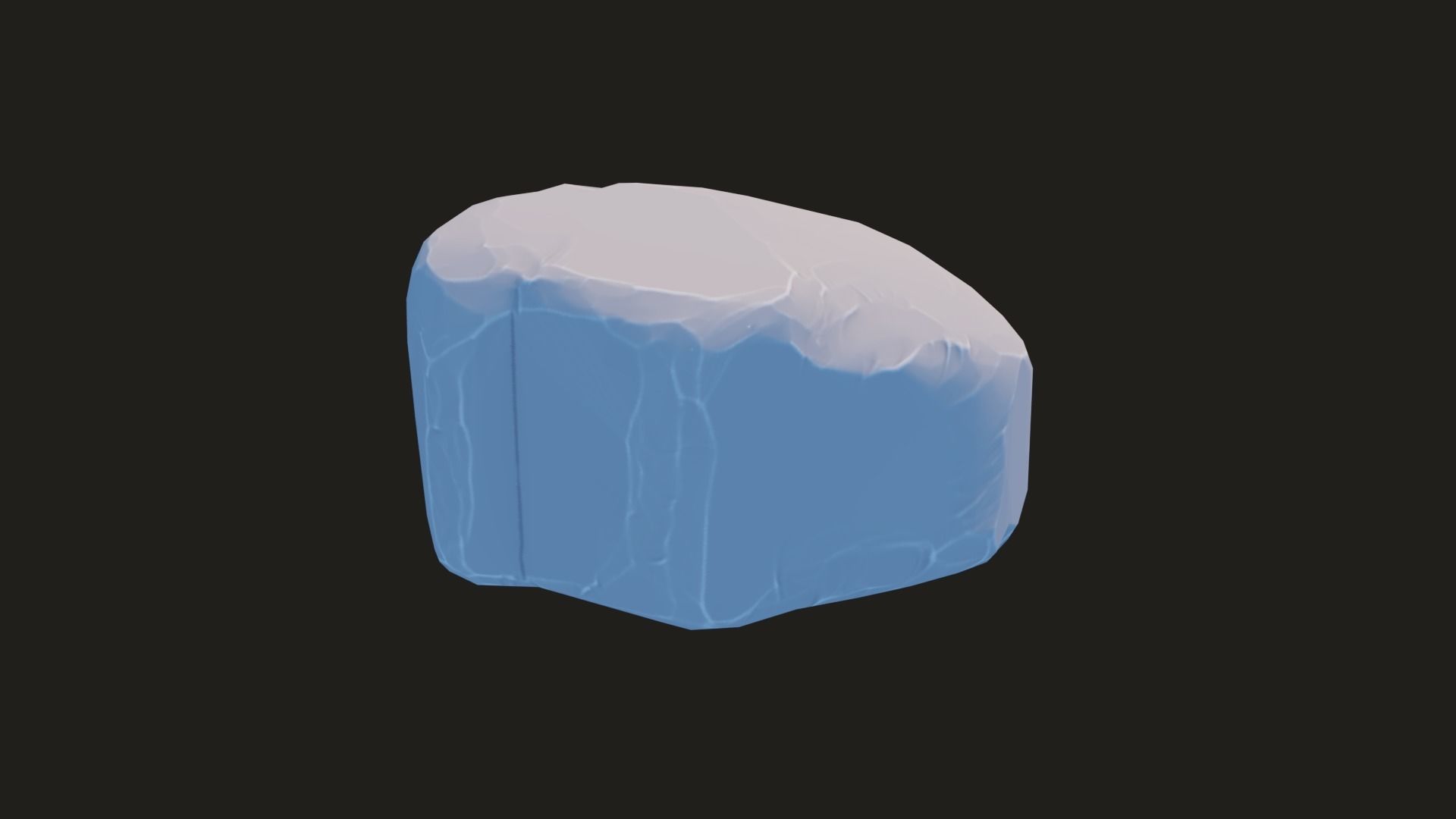 Stylized Rock Pack  16 Rocks game ready Low-poly 3D model_104