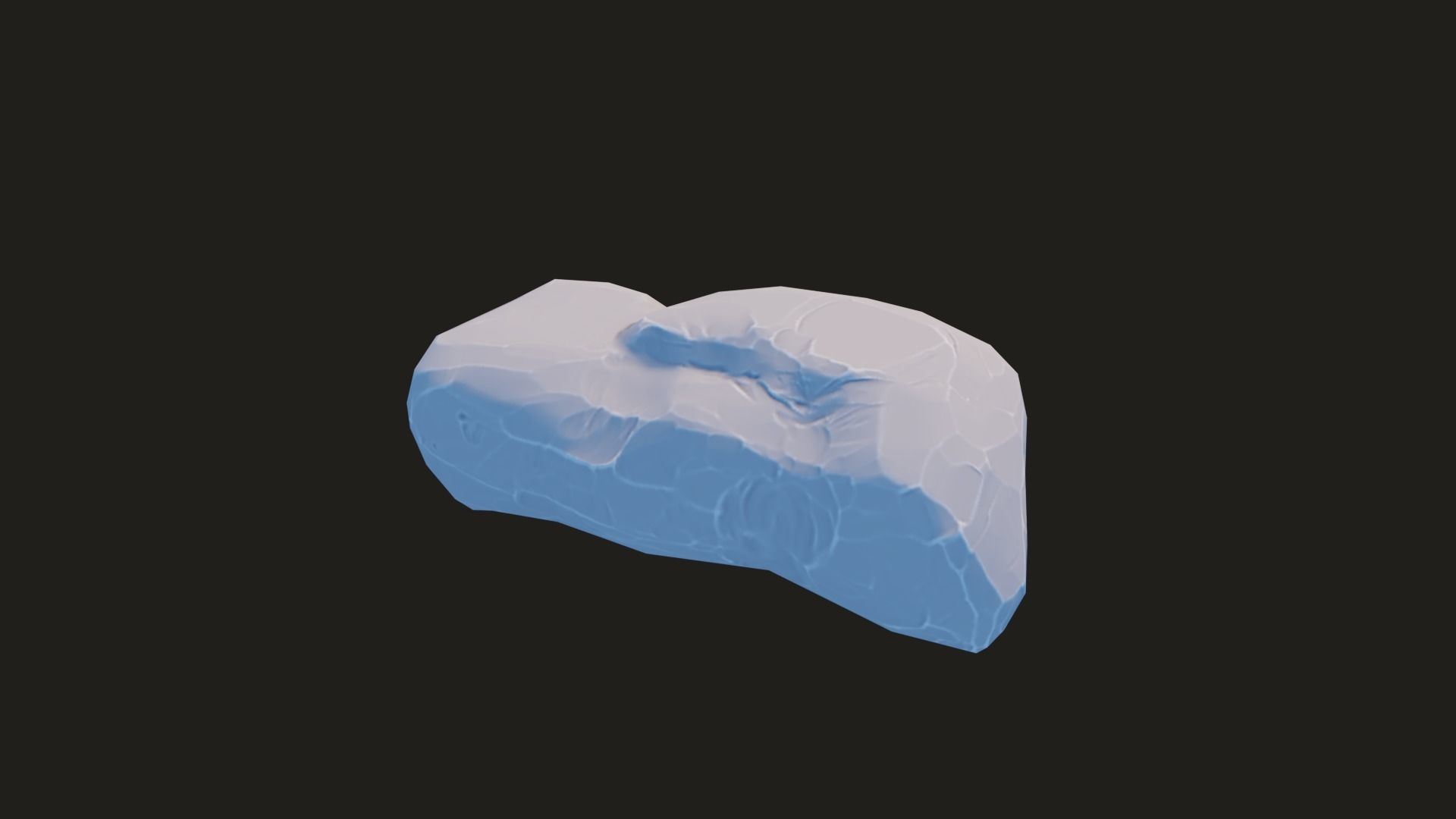 Stylized Rock Pack  16 Rocks game ready Low-poly 3D model_44