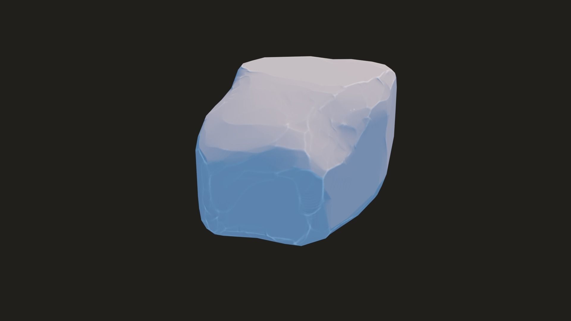 Stylized Rock Pack  16 Rocks game ready Low-poly 3D model_107