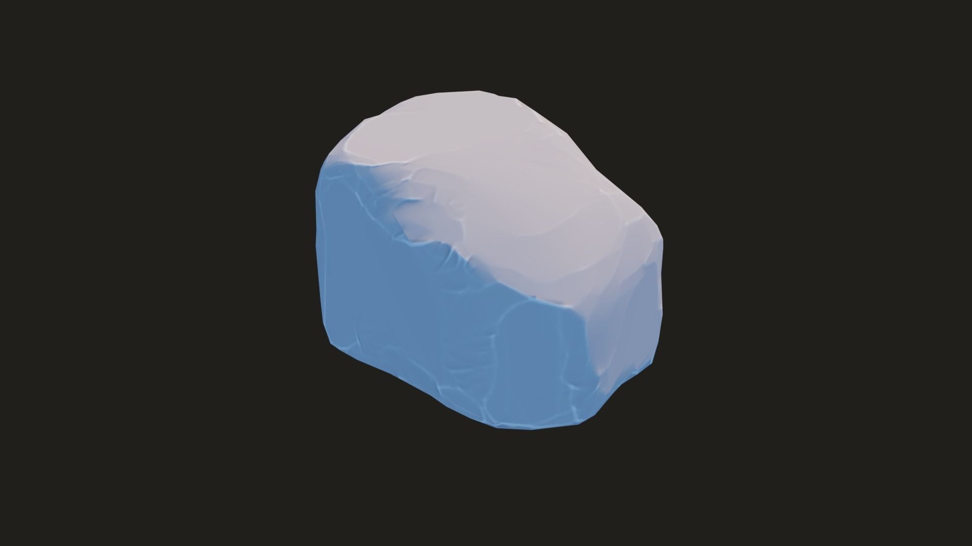 Stylized Rock Pack  16 Rocks game ready Low-poly 3D model_102