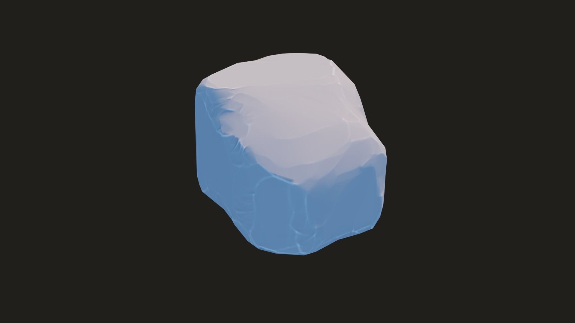 Stylized Rock Pack  16 Rocks game ready Low-poly 3D model_108