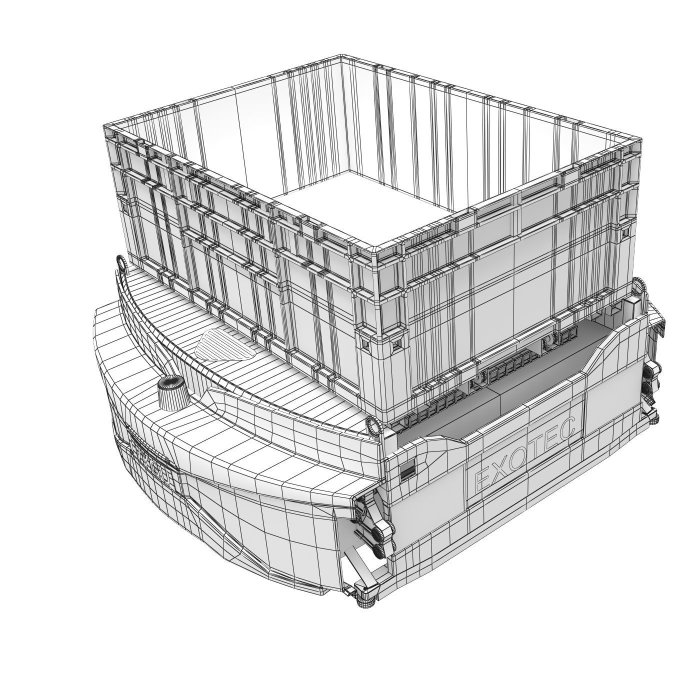 AGV robot Skypod Exotec  3D model_6
