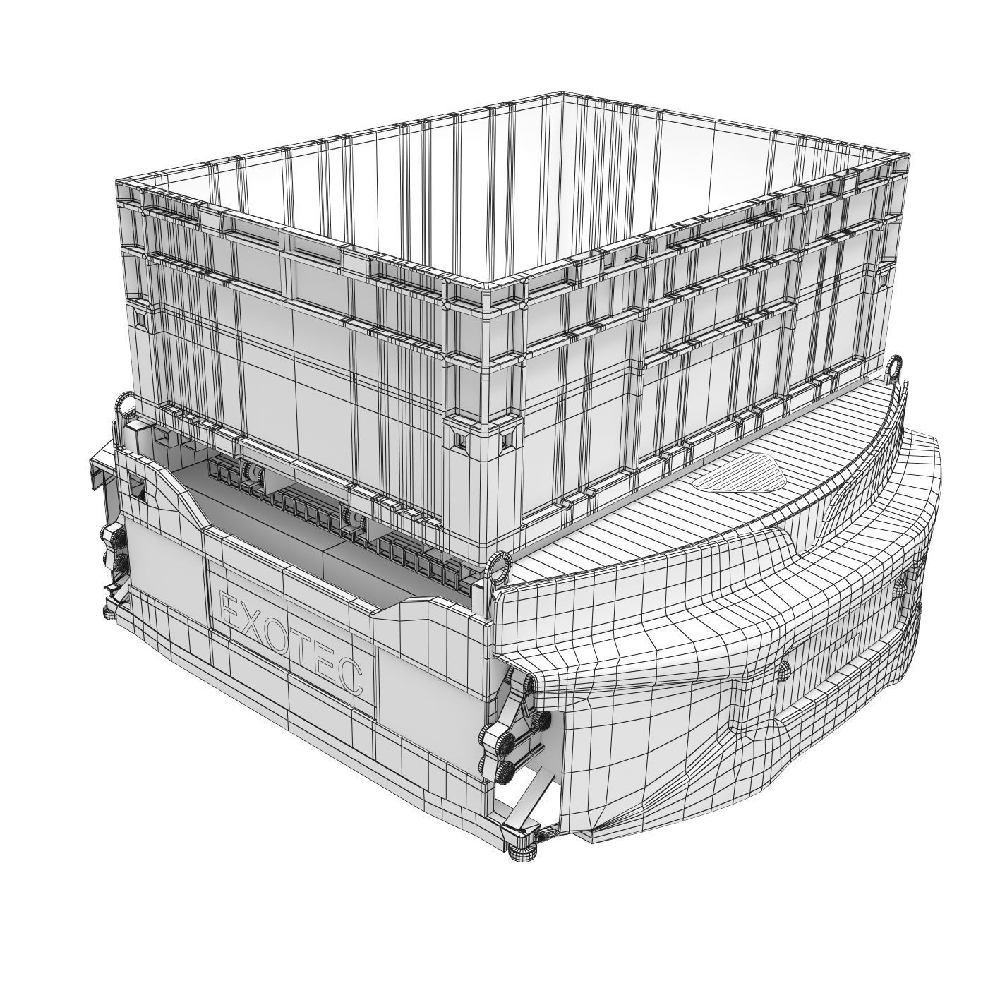 AGV robot Skypod Exotec  3D model_7