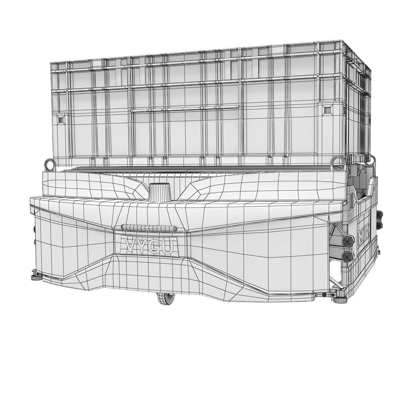 AGV robot Skypod Exotec  3D model_5