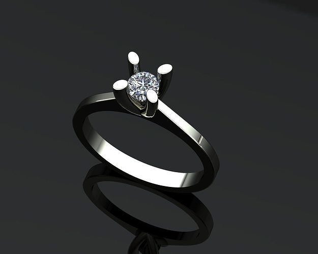 Engagement ring  3D print model