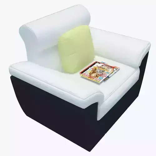 Armchair sofa with book