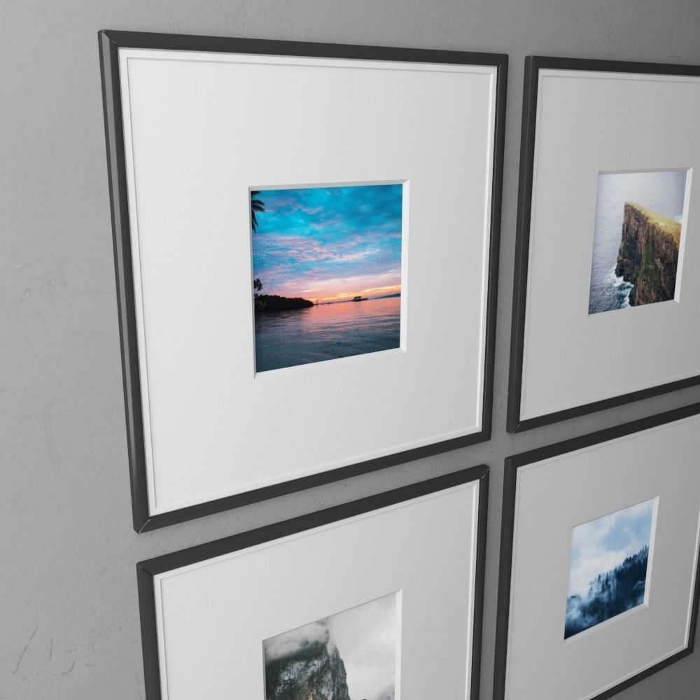 frame2 2x2 quad-1 3D model_1