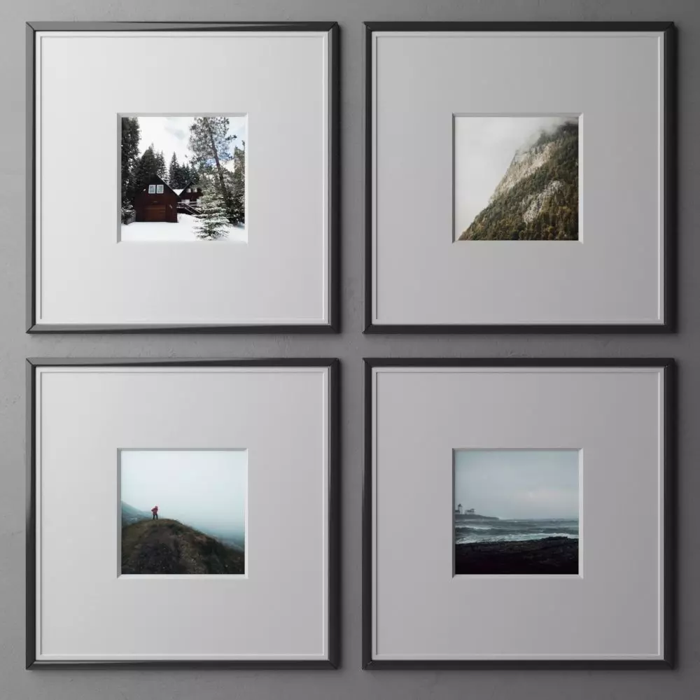 frame2 2x2 quad-16 3D model_0