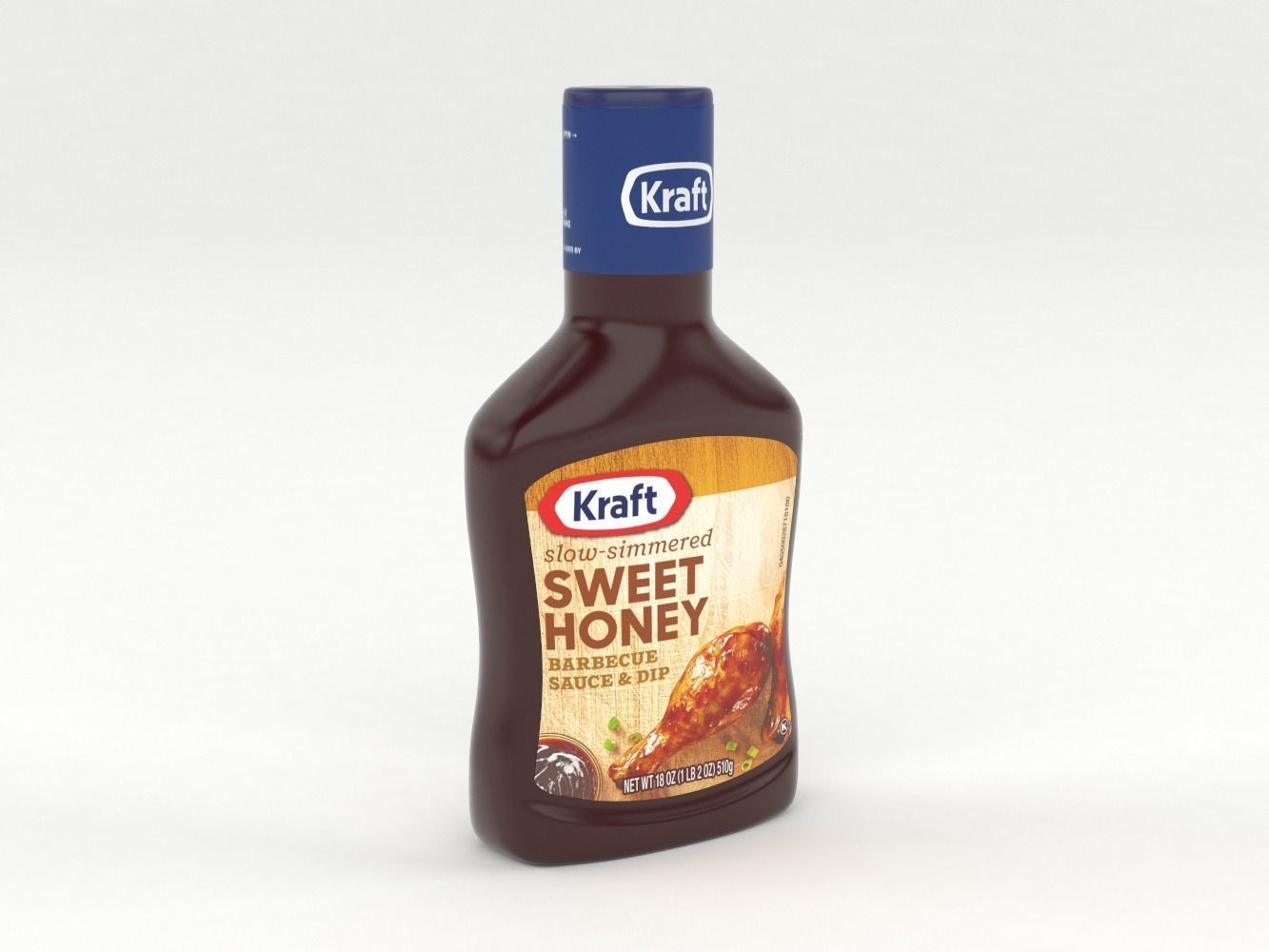 Kraft Barbecue Sauce and Dip 3D model_3