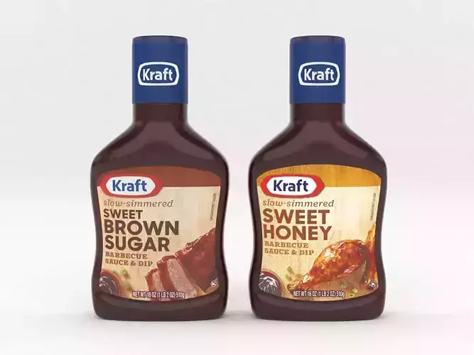 Kraft Barbecue Sauce and Dip 3D model