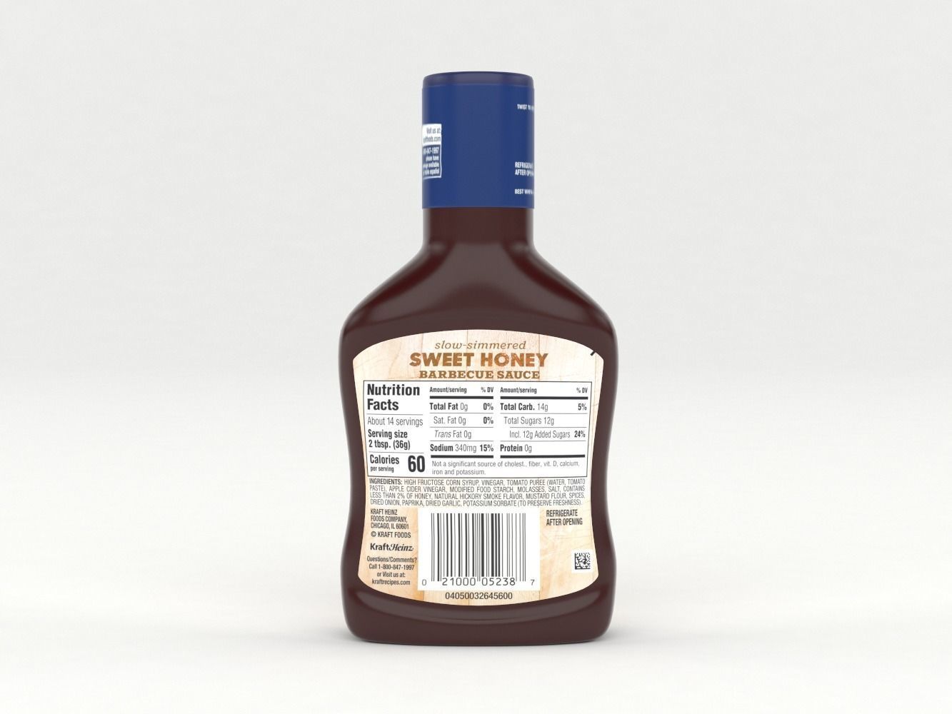 Kraft Barbecue Sauce and Dip 3D model_2
