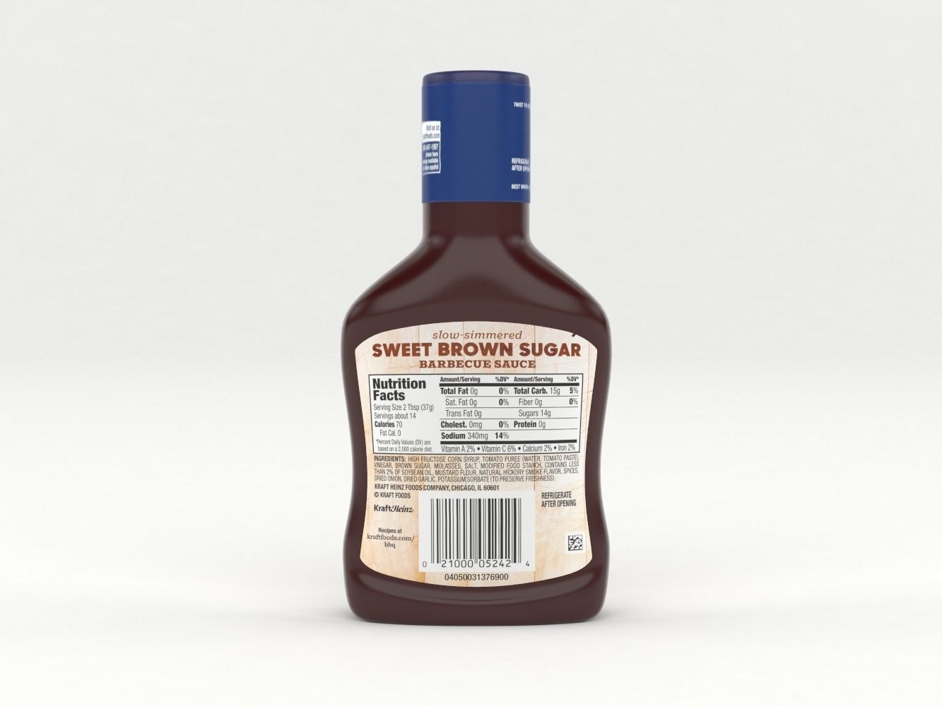 Kraft Barbecue Sauce and Dip 3D model_6