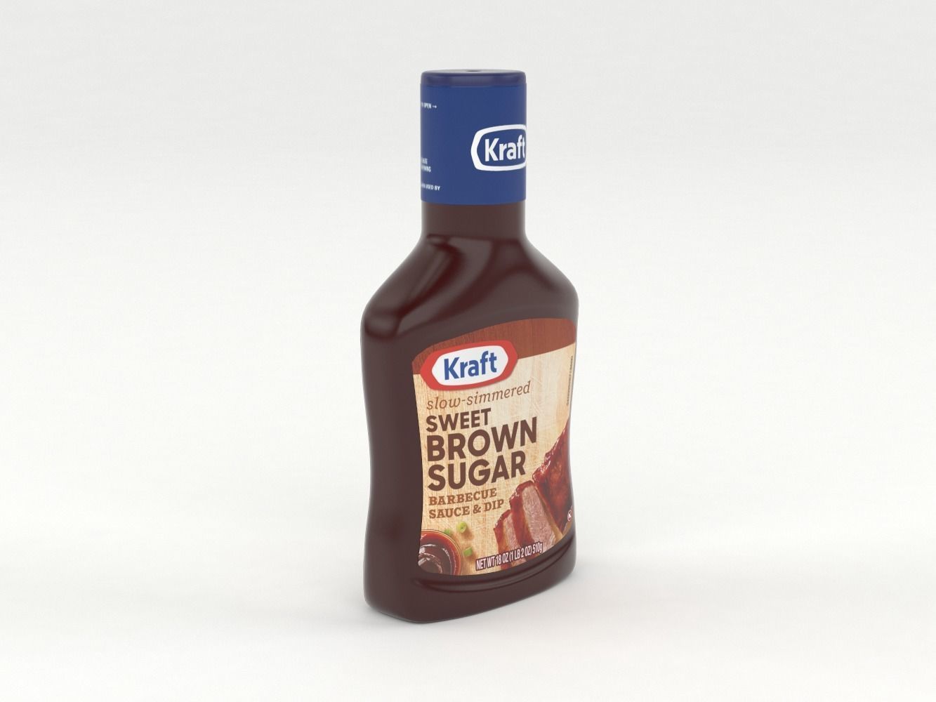 Kraft Barbecue Sauce and Dip 3D model_7